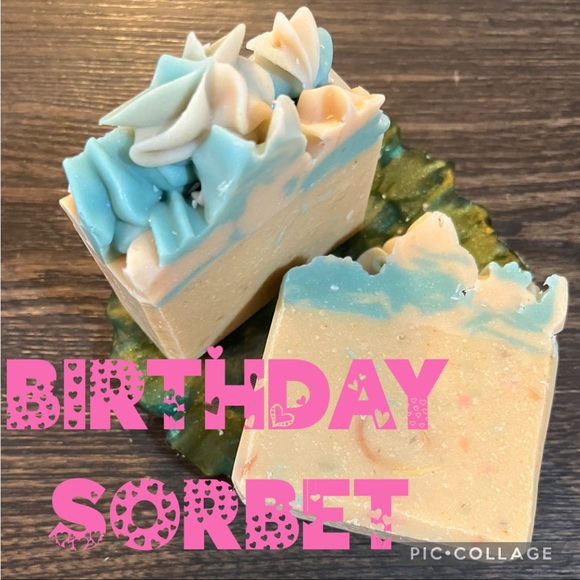Birthday Sorbet Frosted Deluxe Goat Milk Soap Set - Picture 1 of 7
